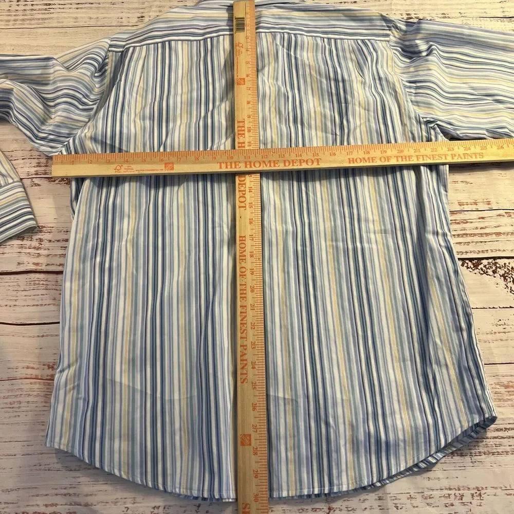 Banana Republic Men's Casual Dress Shirt‎ Large Long Sleeve Button Up Multicolor